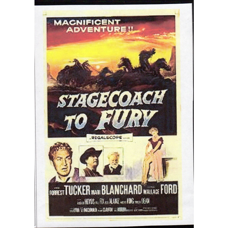 STAGECOACH TO FURY - STARRING FORREST TUCKER ALL REGION DVD