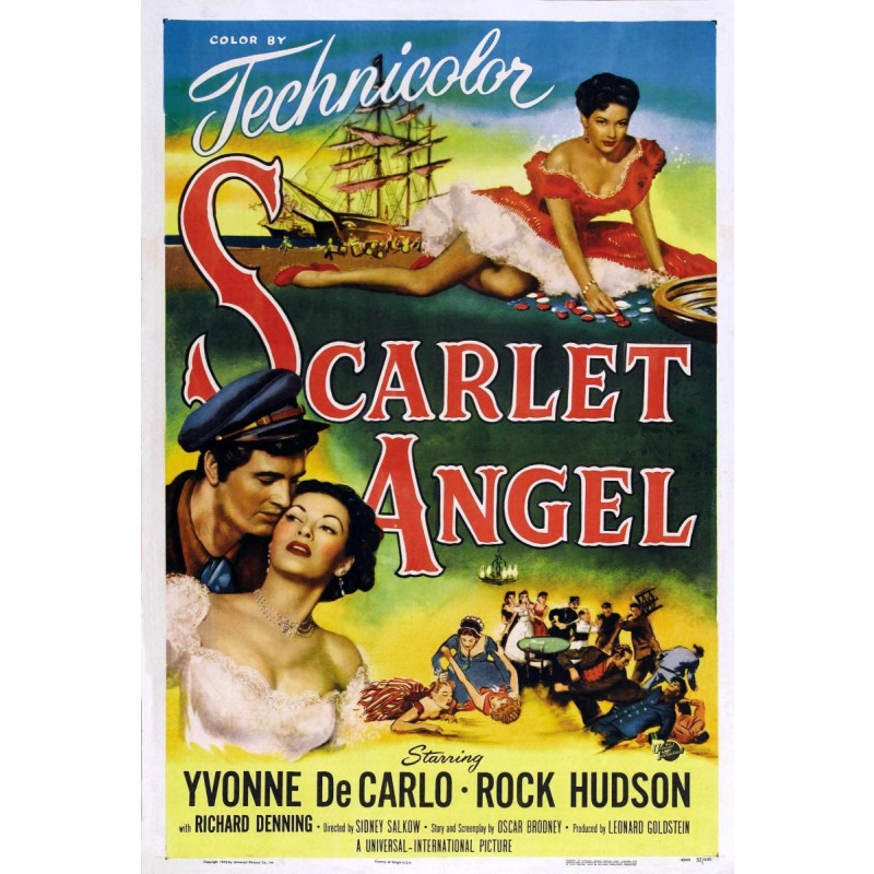 Scarlet Angel (1952)  Rock Hudson, Yvonne De Carlo, Richard Denning