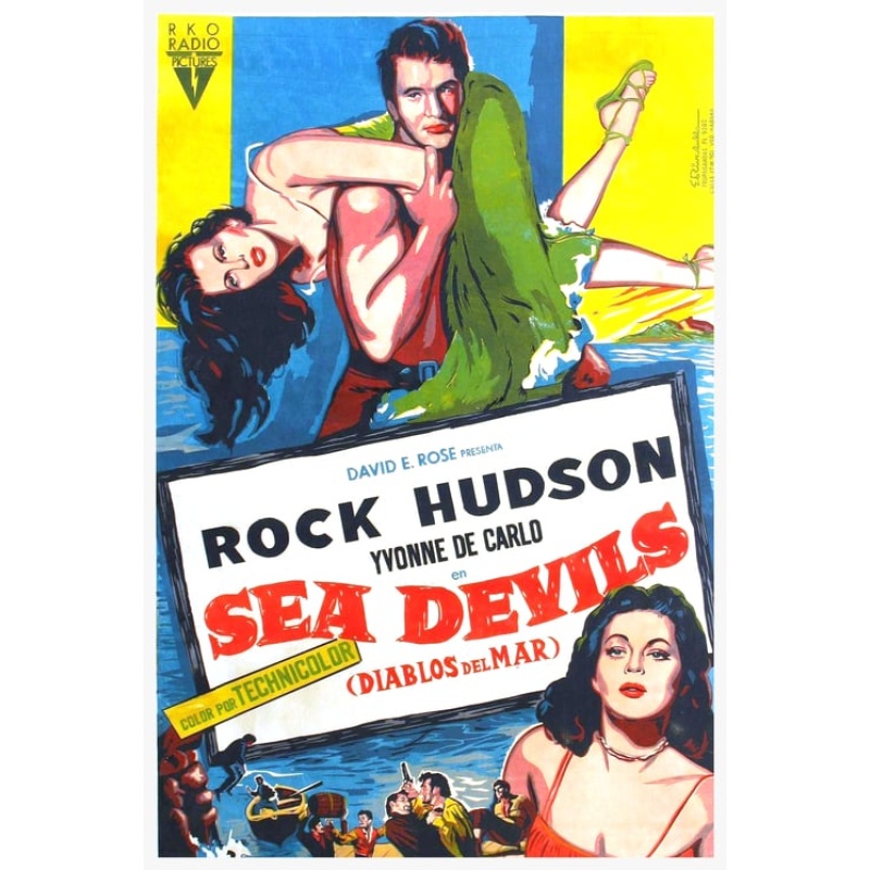 Sea Devils (1953)  Yvonne De Carlo, Rock Hudson, Maxwell Reed