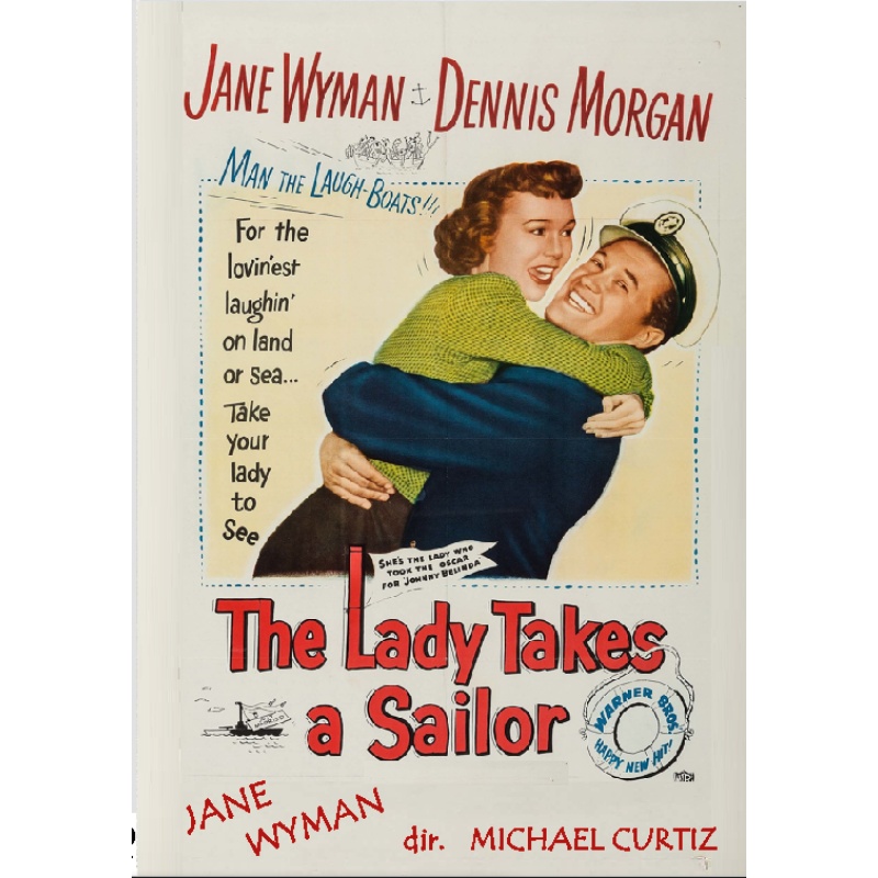 THE LADY TAKES A SAILOR (1949) Jane Wyman Eve Arden Dennis Morgan