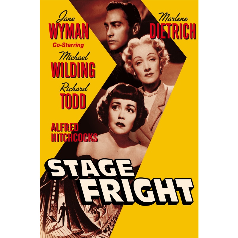 Stage Fright 1950.  Jane Wyman, Marlene Dietrich, Richard Todd, Alastair Sim