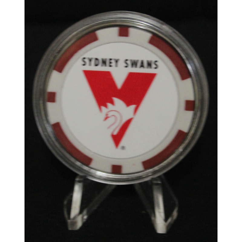 Poker Chip Card Guards Protectors - Sydney Swans