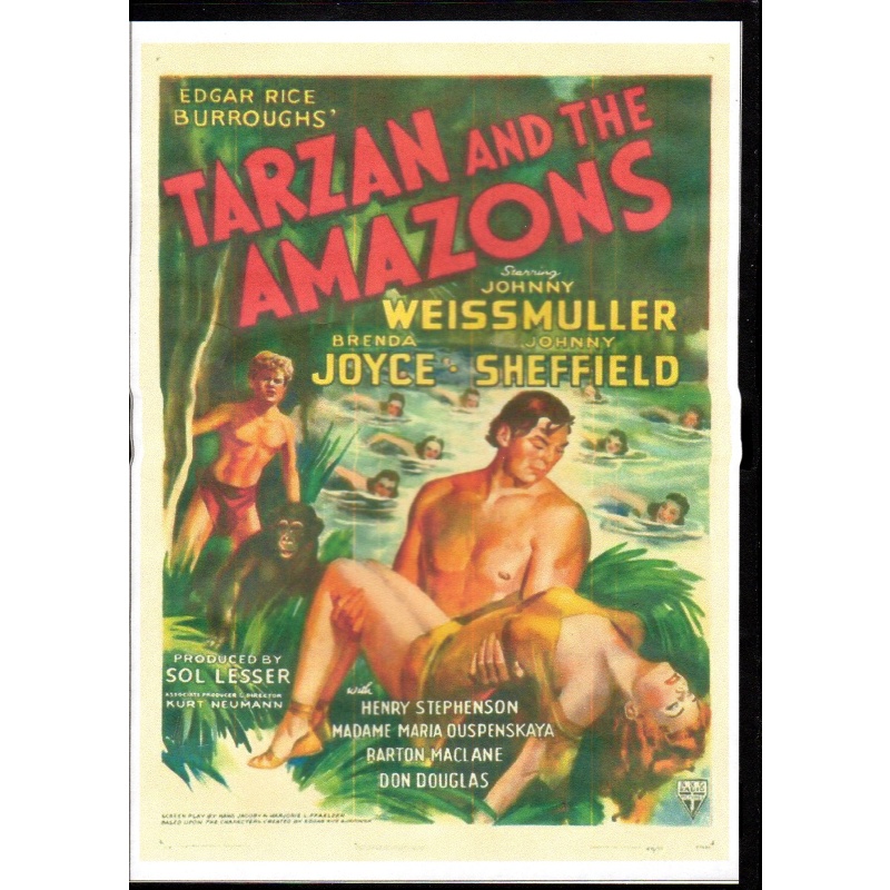 TARZAN AND THE AMAZONS   - JOHNNY WEISSMULLER NEW ALL REGION DVD