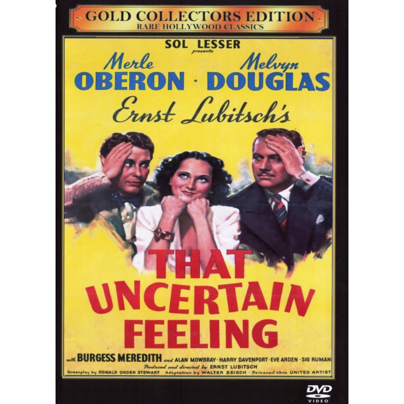 That Uncertain Feeling (1941) - Merle Oberon - Melvyn Douglas - Burgess Meredith - DVD (All Region)