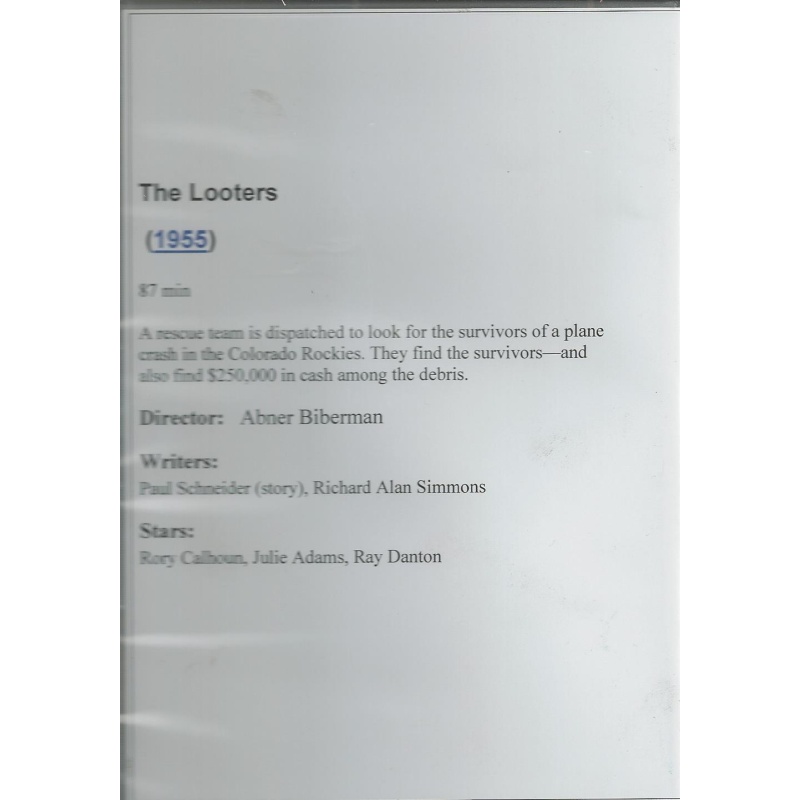 LOOTERS - RORY CALHOUN  ALL REGION DVD