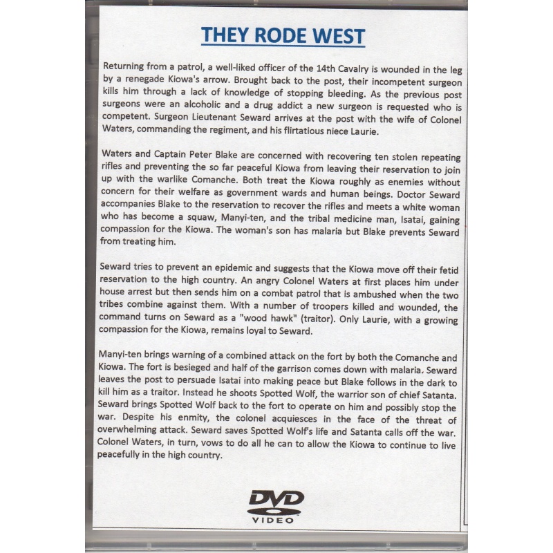 THEY RODE WEST - DONNA REED  & PHIL CAREY ALL REGION DVD