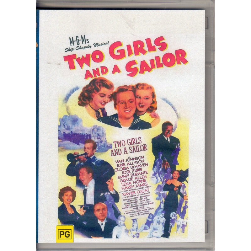 TWO GIRLS AND A SAILOR - JUNE ALLYSON & GLORIA DE HAVEN  ALL REGION DVD