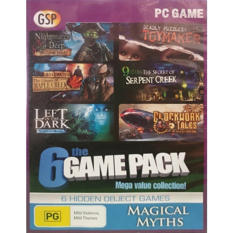 The 6 Games Pack - Magical Myths -  Pc Game - (Pre-owned)