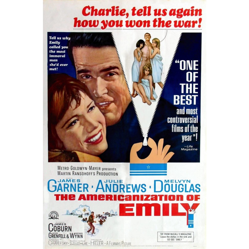 The Americanization of Emily (1964) James Garner, Julie Andrews, Melvyn Douglas