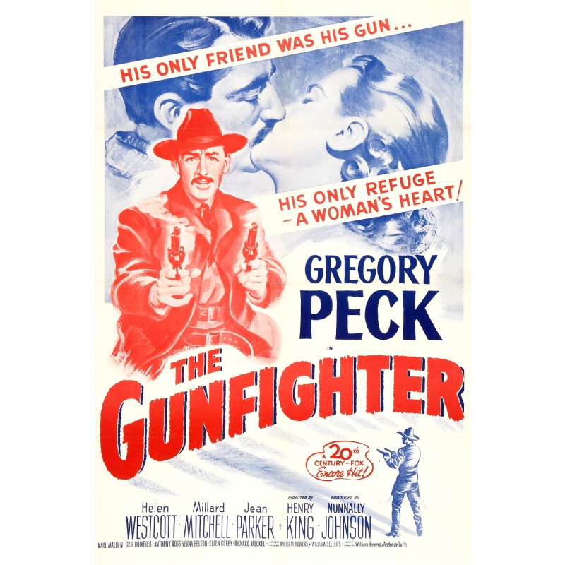 THE GUNFIGHTER Gregory Peck, Helen Westcott 1950