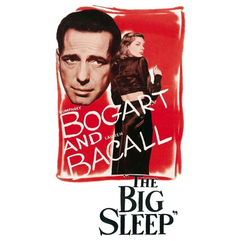 The Big Sleep (1946) Film-noirHumphrey Bogart, Lauren Bacall, John Ridgely Colorized