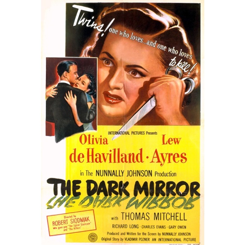 THE DARK MIRROR Olivia de Havilland 1946