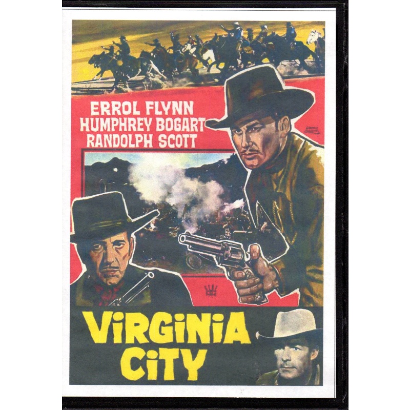 VIRGINIA CITY - RANDOLPH SCOTT & ERROL FLYNN & HUMPHREY BOGART ALL REGION DVD