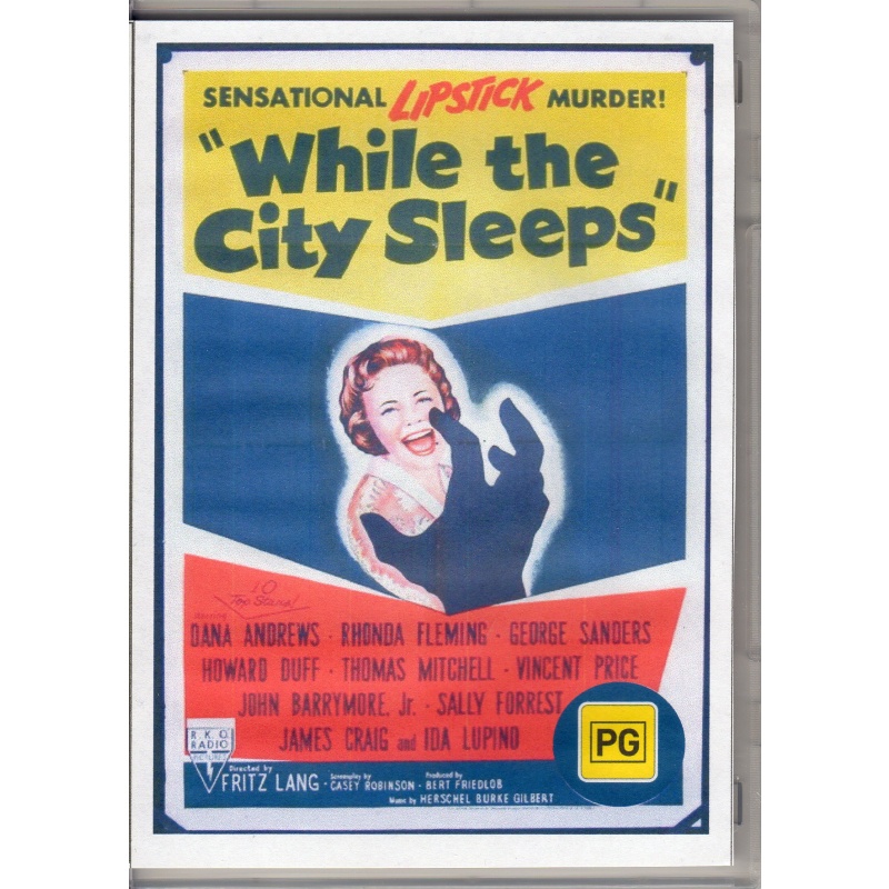 WHILE THE CITY SLEEPS - DANA ANDREWS   ALL REGION DVD