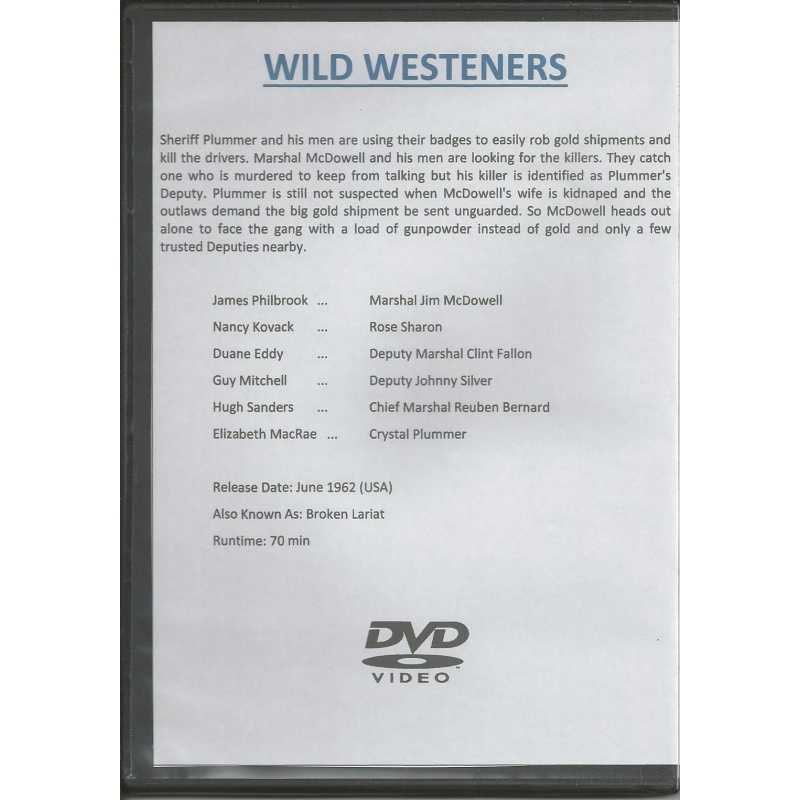 WILD WESTERNERS -  DWAINE EDDY ALL REGION DVD
