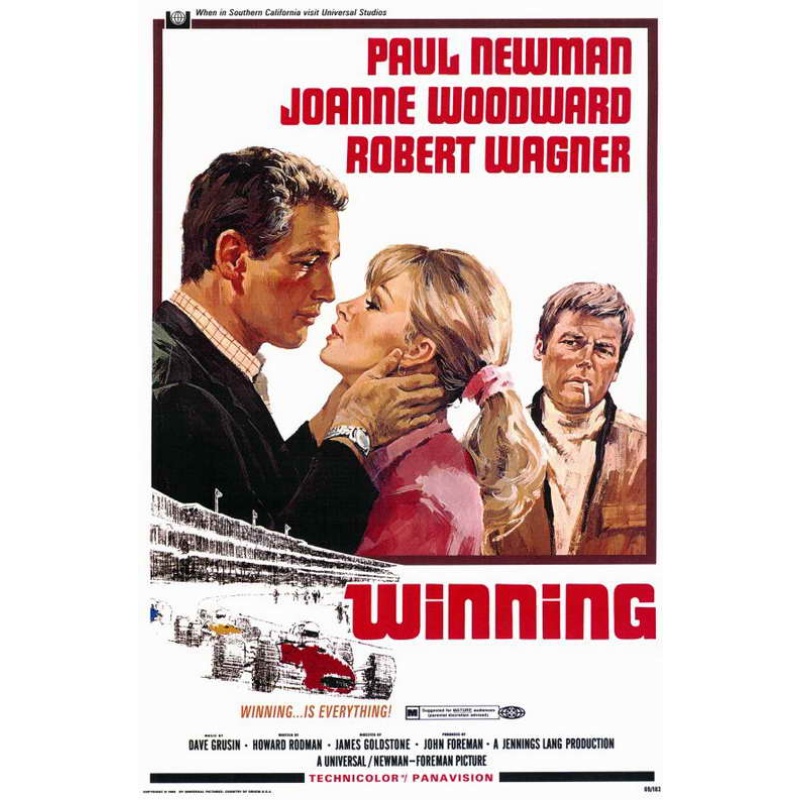 Winning (1969)  Paul Newman, Joanne Woodward, Robert Wagner