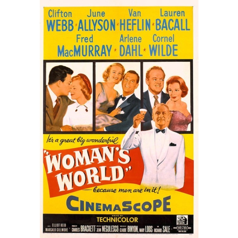 Woman's World (1954)   Van Heflin, Lauren Bacall, Cornel Wilde  Drama