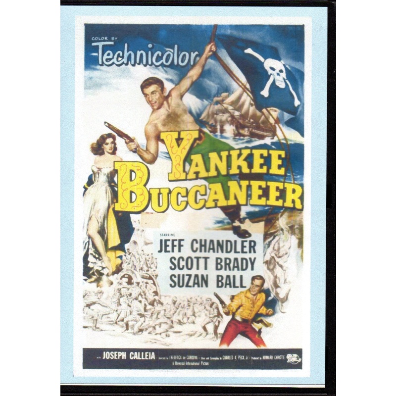YANKEE BUCCANEER - STARRING JEFF CHANDLER & SCOTT BRADY ALL REGION DVD
