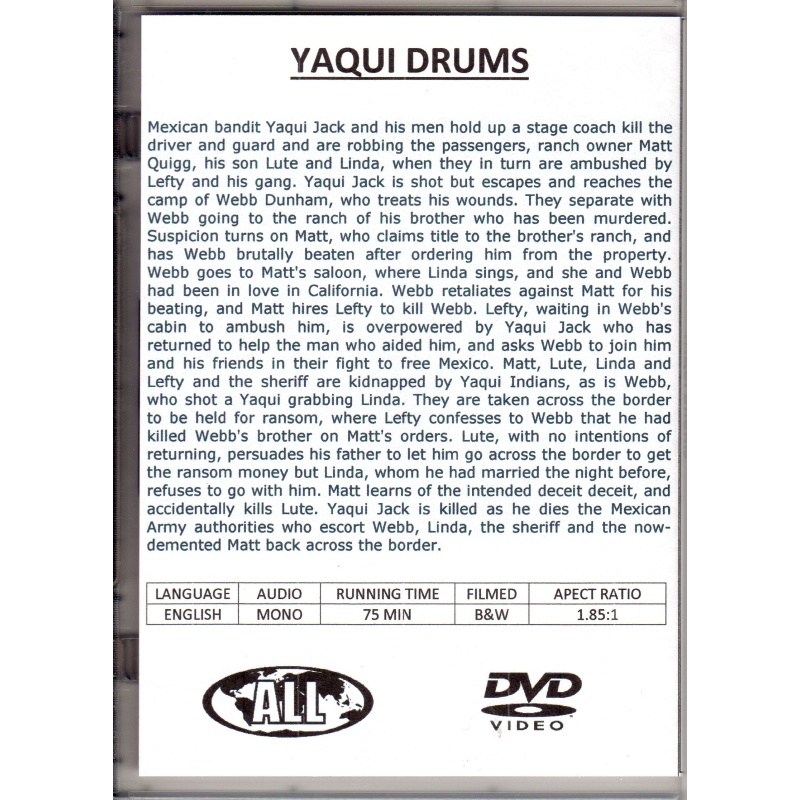 YAQUI DRUMS - ROD CAMERON ALL REGION DVD