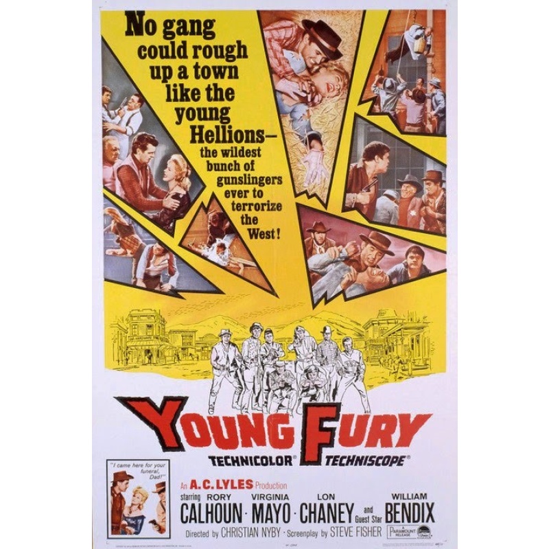 YOUNG FURY DVD STARS RORY CALHOUN AND VIGINIA MAYO