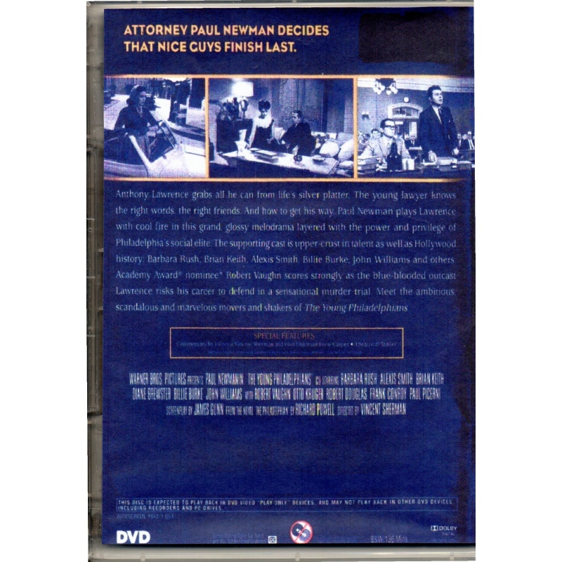 YOUNG PHILADELPHIANS - STARRING PAUL NEWMAN ALL REGION DVD