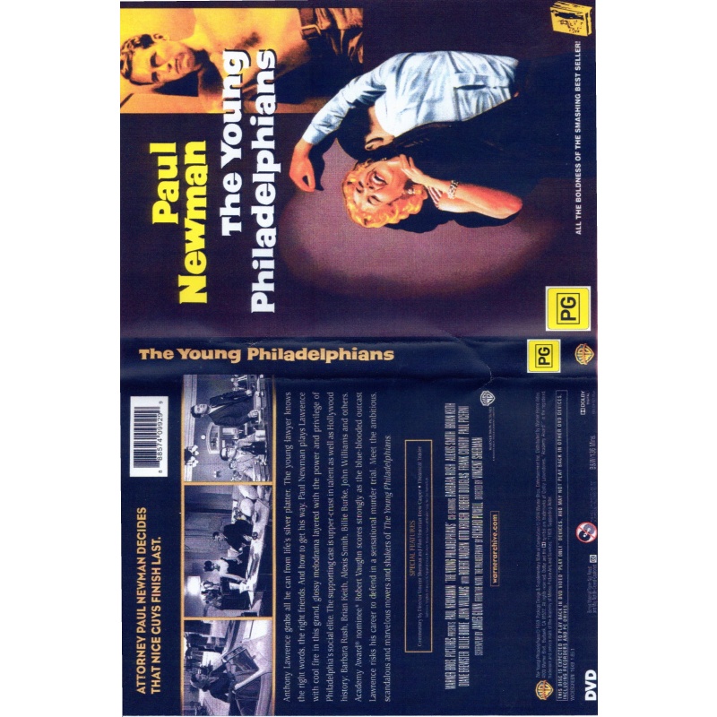 YOUNG PHILADELPHIANS STARS PAUL NEWMAN DVD