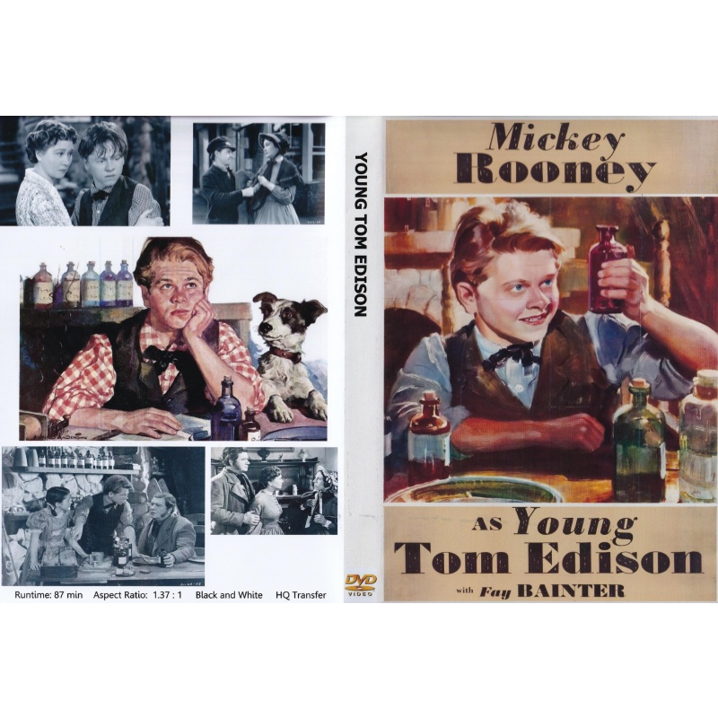 YOUNG TOM EDISON DVD STARS MICKEY ROONEY