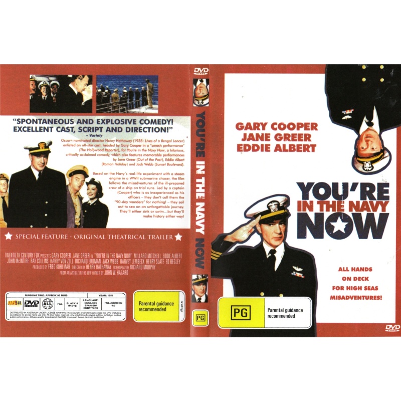 YOU'RE IN THE NAVY NOW DVD STARS GARY COOPER