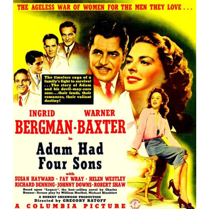 Adam Had Four Sons 1941 - Ingrid Bergman, Warner Baxter, Susan Hayward,