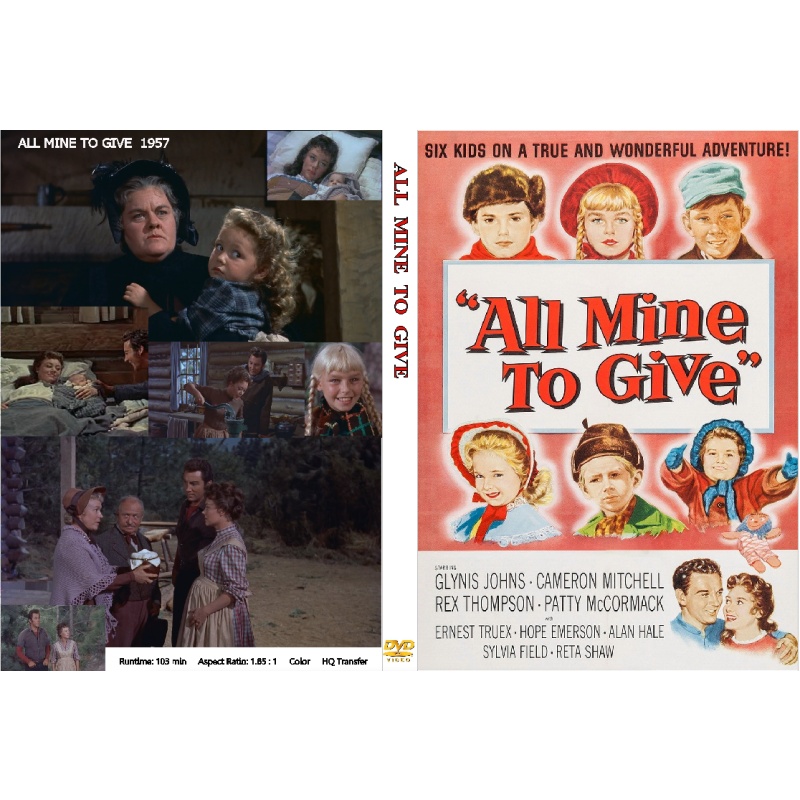 ALL MINE TO GIVE (1957) Cameron Mitchell Glynnis Johns