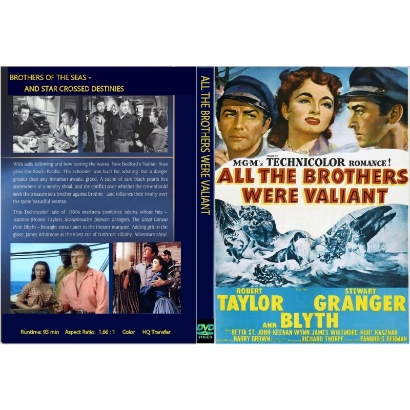 ALL THE BROTHERS WERE VALIANT (1953) Robert Taylor Stewart Granger Ann Blyth
