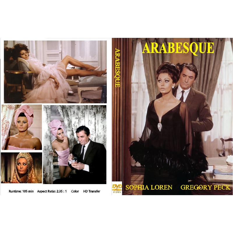 ARABESQUE (1966) Sophia Loren Gregory Peck