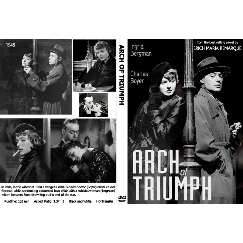 ARCH OF TRIUMPH (1948) Ingrid Bergman Charles Boyer
