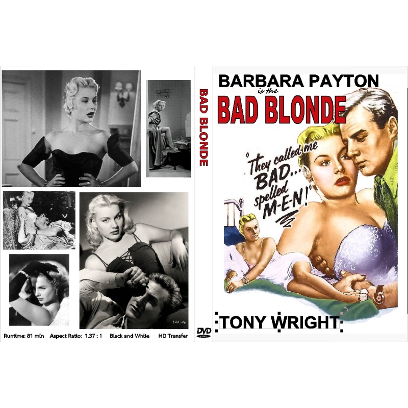 BAD BLONDE  aka THE FLANAGIN BOY (1953) Barbara Payton Sid James