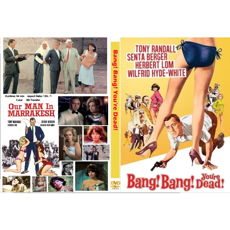 BANG! BANG! YOU'RE DEAD aka OUR MAN IN MARRAKESH (1966) Tony Randall Herbert Lom Senta Berga Terry-Thomas