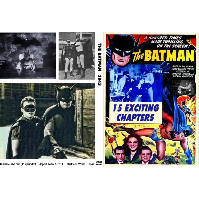 BATMAN (1943) 15 Episode Theatrical Serial