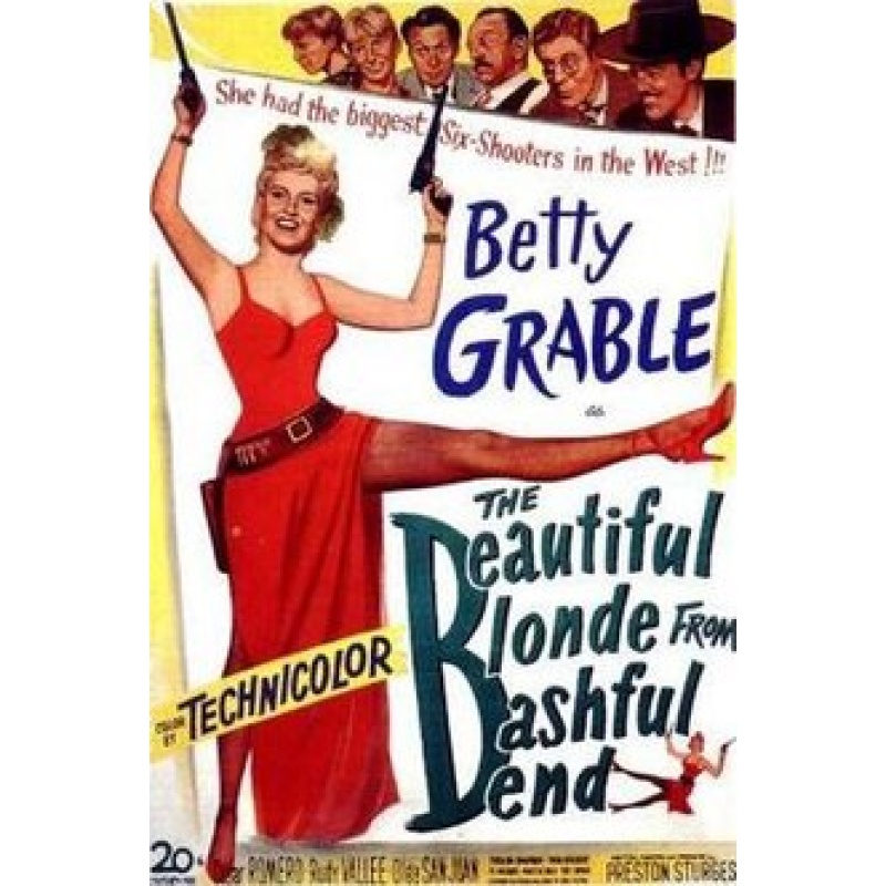 THE BEAUTIFUL BLONDE FROM BASHFUL BEND Betty Grable Cesar Romero
