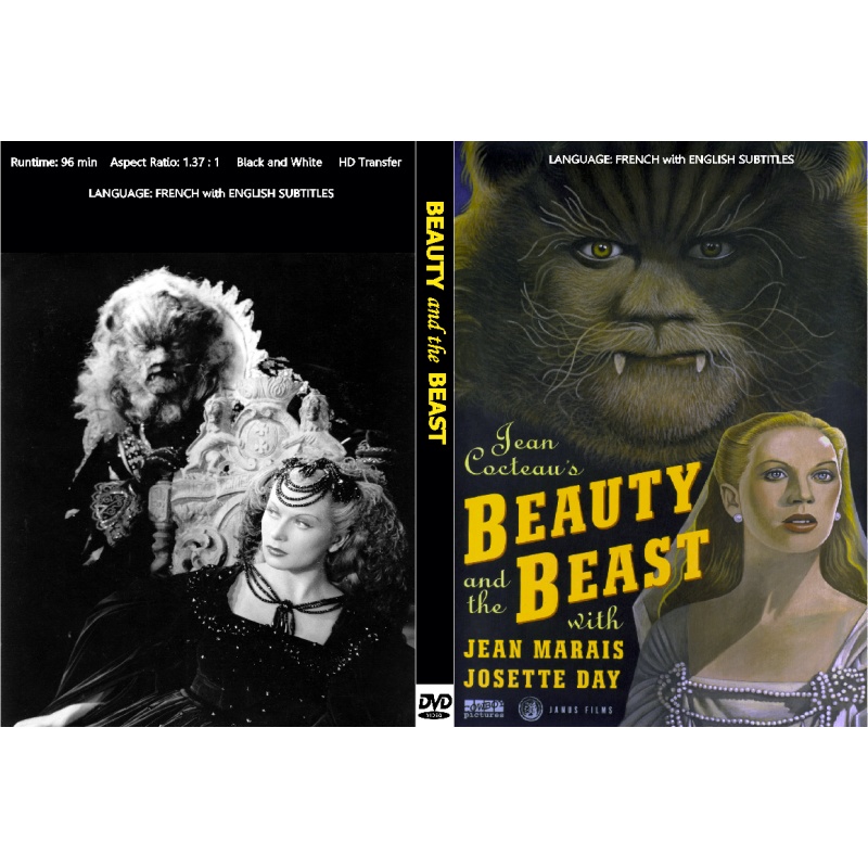 BEAUTY AND THE BEAST (1946) Jean Marais Josette Day  Language: French with English Subtitles