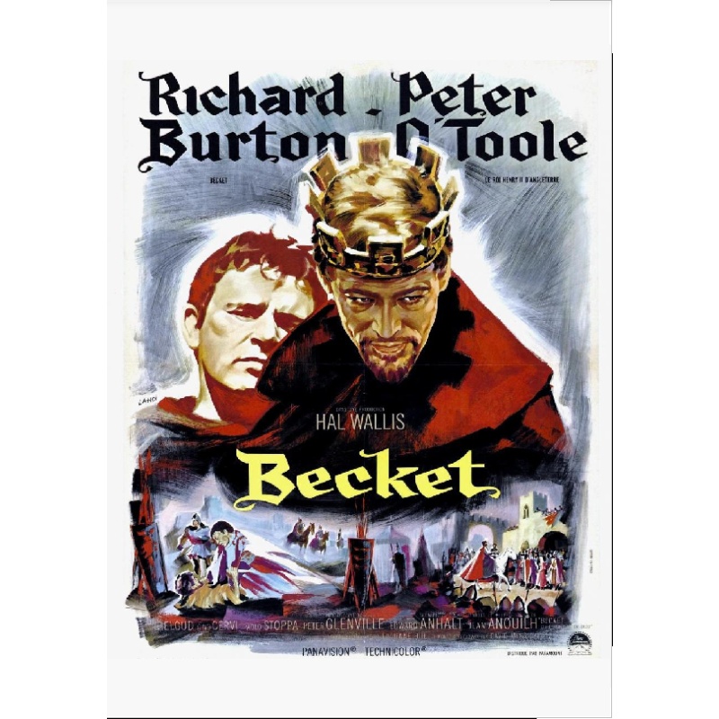 BECKET (1964) Peter O'Toole Richard Burton John Gielgud