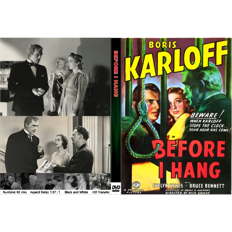 BEFORE I HANG (1940) Boris Karloff