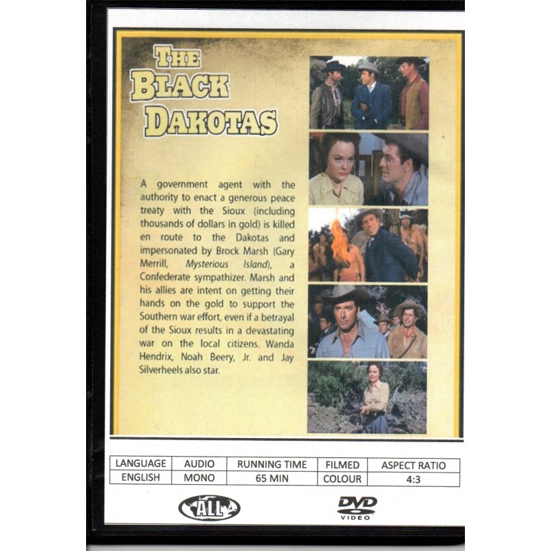 BLACK DAKOTAS - GARY MERRILL ALL REGION DVD