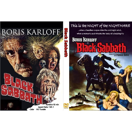 BLACK SABBATH (1963) DVD Boris Karloff, Michèle Mercier, Lidia Alfonsi