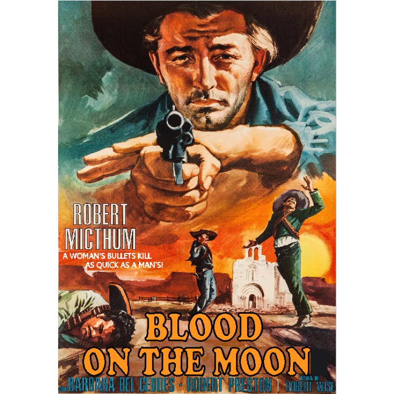 BLOOD ON THE MOON (1948) Robert Mitchum Barbara Bel Geddes Robert Preston Walter Brennan