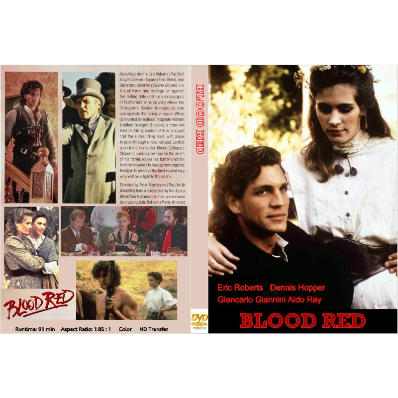 BLOOD RED (1989) Eric Roberts Julia Roberts Dennis Hopper