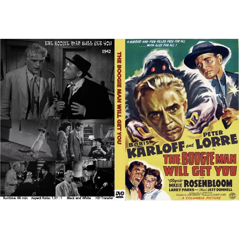 THE BOOGIE MAN WILL GET YOU (1942) Boris Karloff Peter Lorre