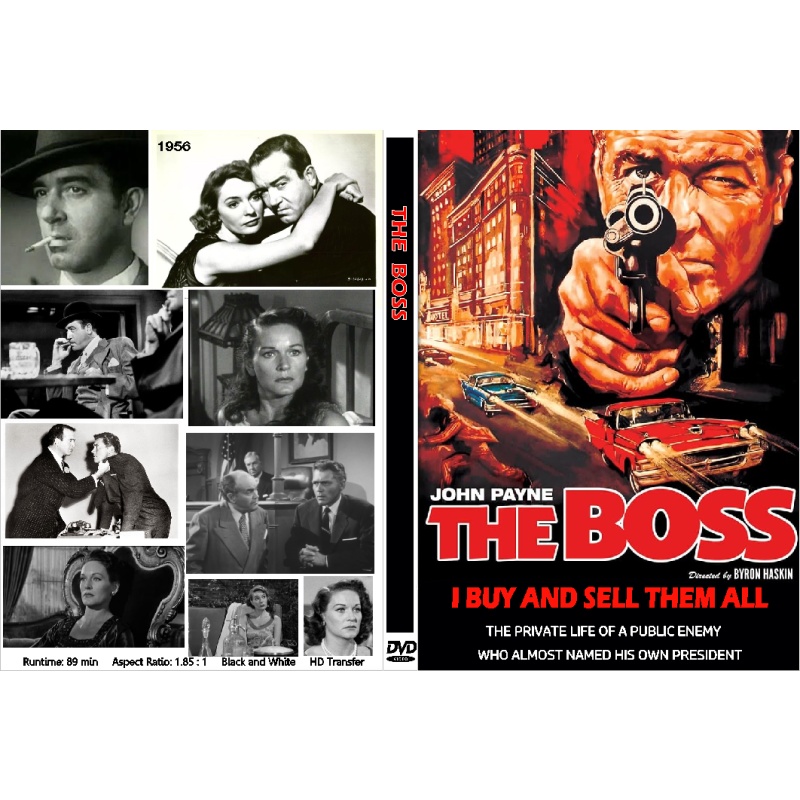 THE BOSS (1956) FILM-NOIR DVD John Payne William Bishop Gloria McGehee