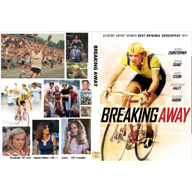 Breaking Away DVD (1979) Dennis Quaid, Daniel Stern Cycling Movie
