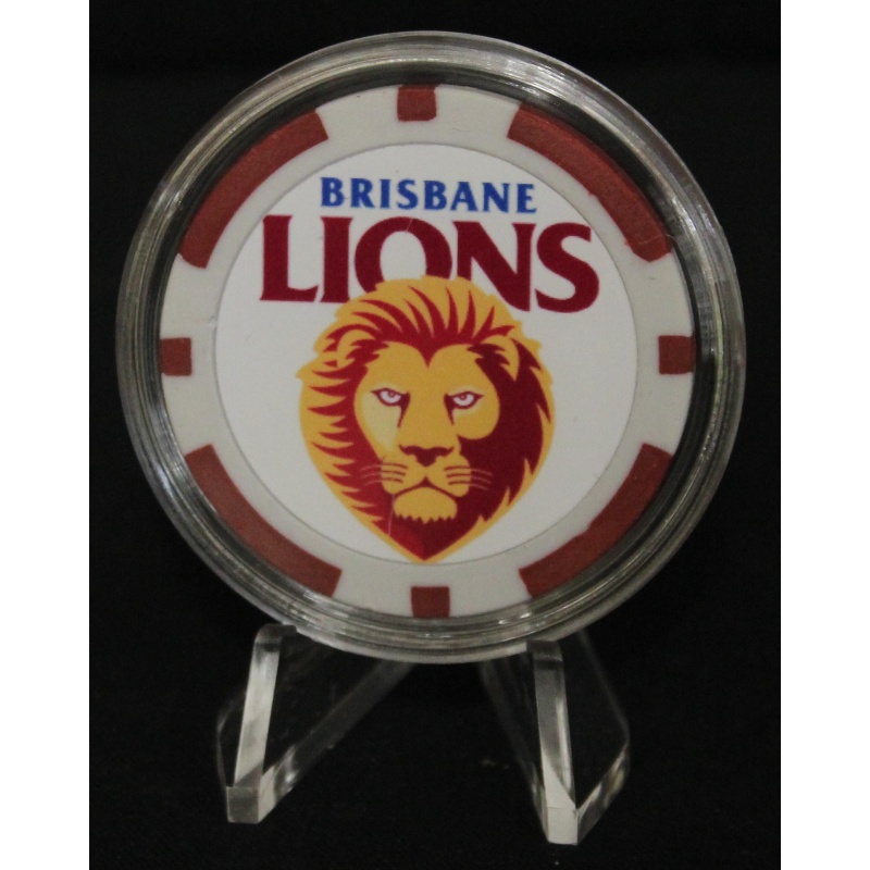 Poker Chip Card Guards Protectors - Brisbane Lions