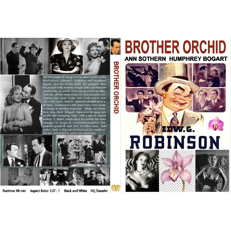 BROTHER ORCHID (1940) Edward G. Robinson Humphrey Bogart