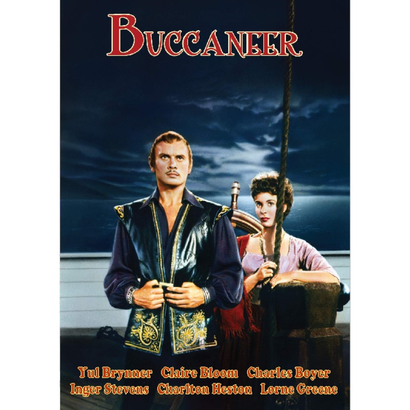 THE BUCCANEER (1958) Yul Brynner Claire Bloom Inger Stevens Charlton Heston Charles Boyer